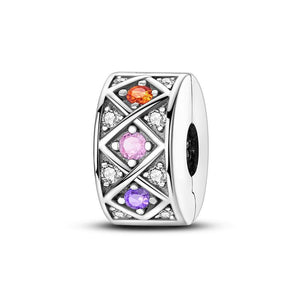 Szivárvány Clip Charm