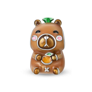 Snack Time Capybara Charm