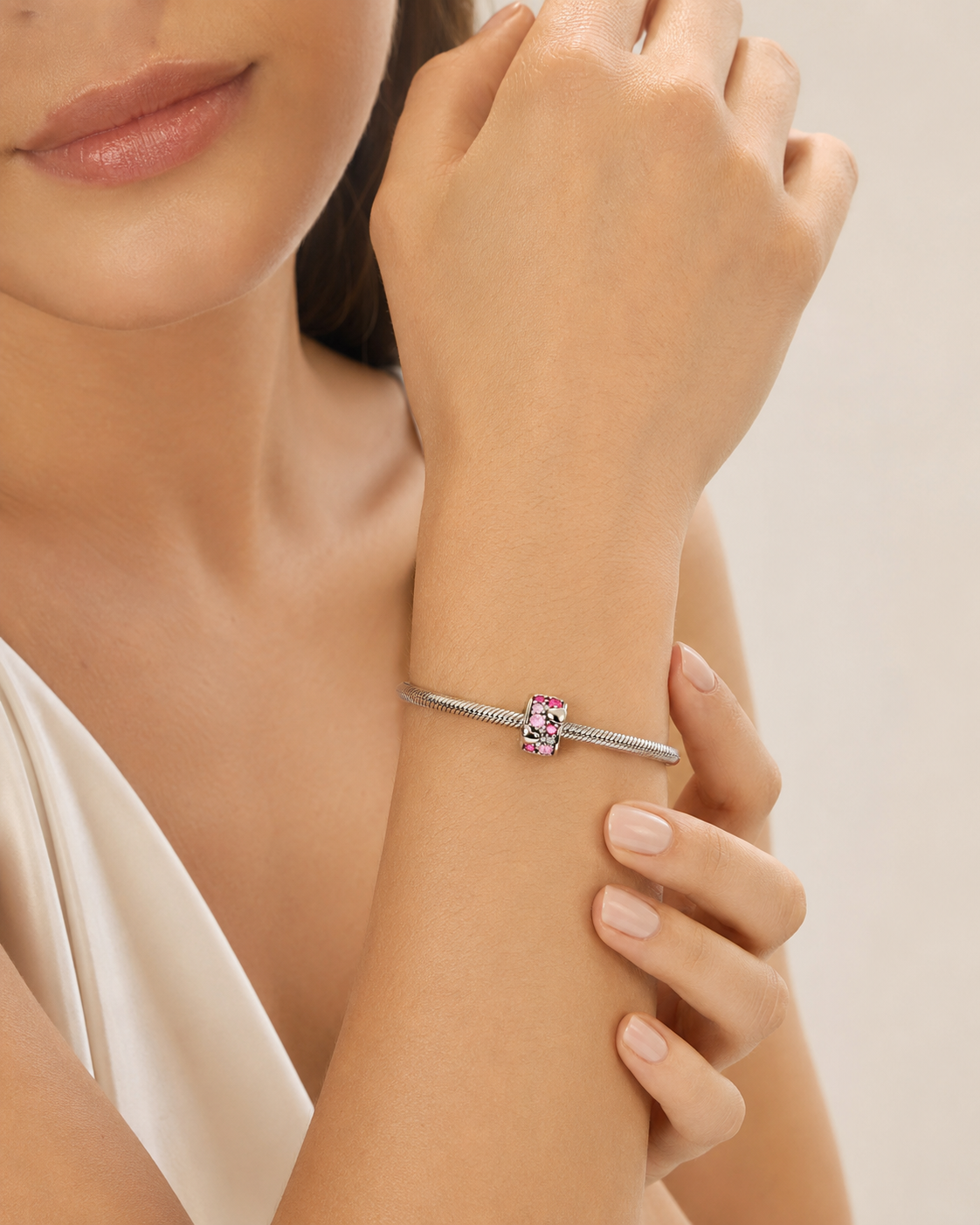 "Pink Hearts" Clip Charm