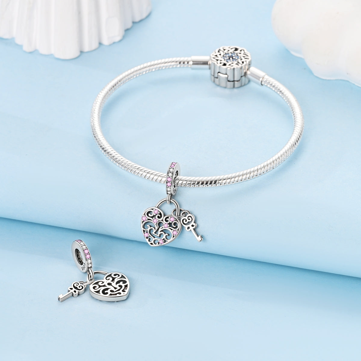 "Key to My Heart" Charm Charming